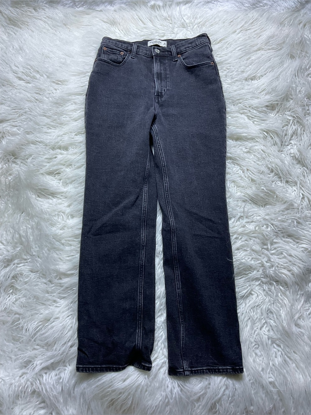 Abercrombie Ankle Straight Ultra High Rise Jeans